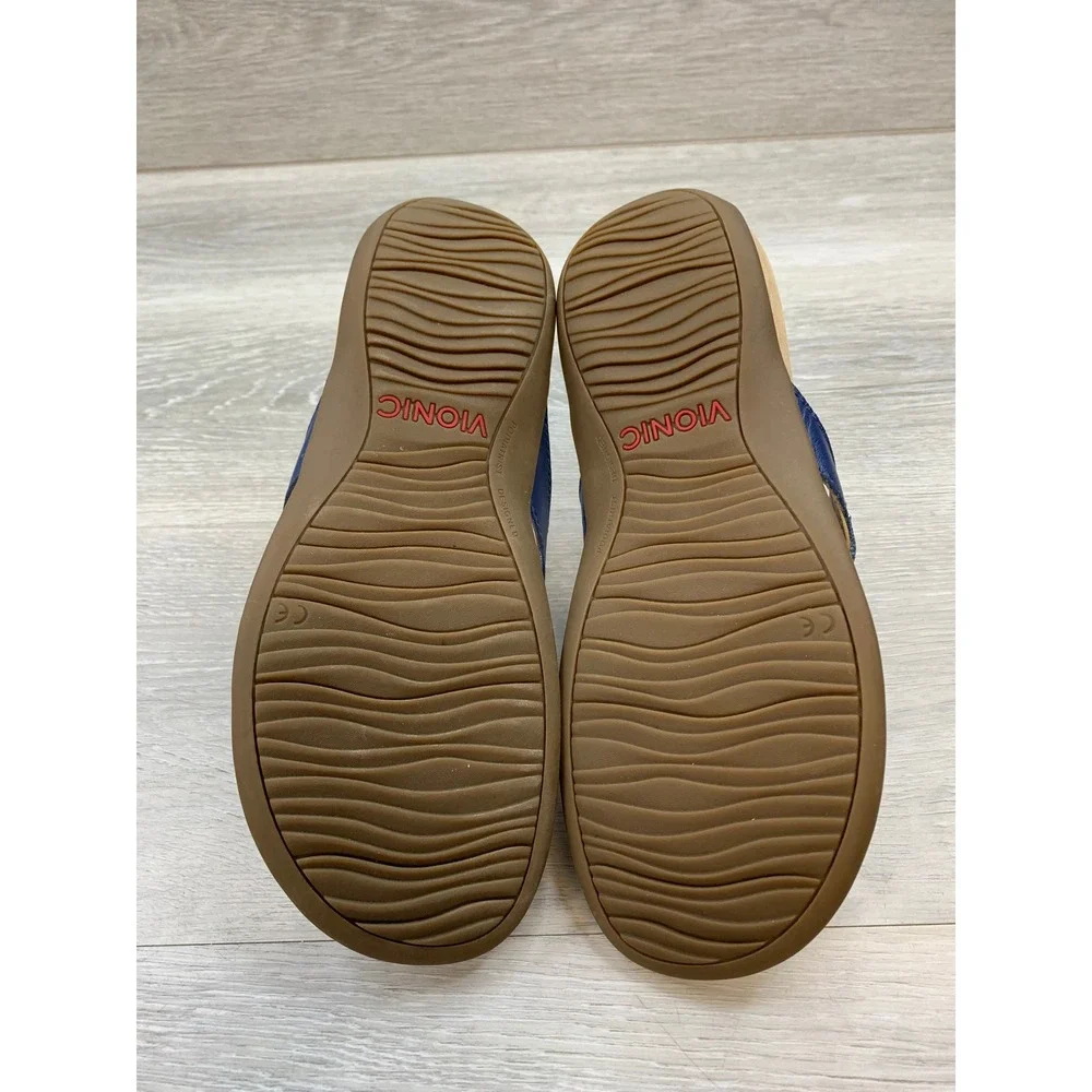 Vionic Starley Women's Blue Studded Thong Sandals 7.5 Casual Comfort Shoes - Picture 6 of 10